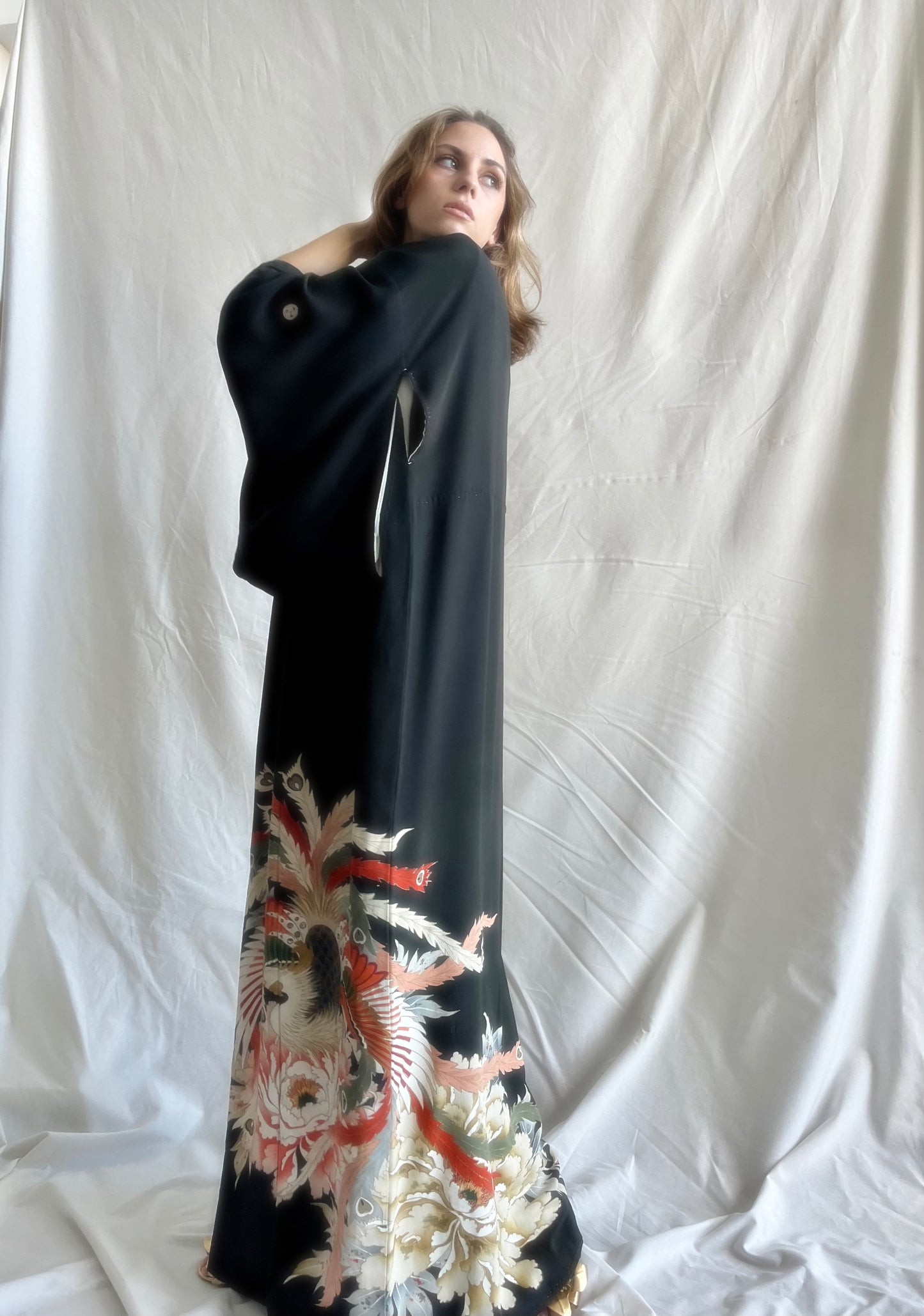 Peacock kimono